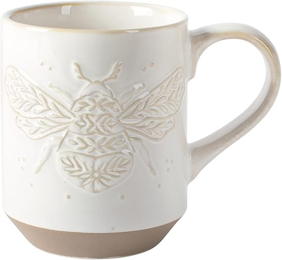 Fringe Studio New York Stoneware Mug, BUMBLE BEE, 3.25" x 4.25", 12 fl. oz, Juliana Tipton Collec... | Amazon (US)