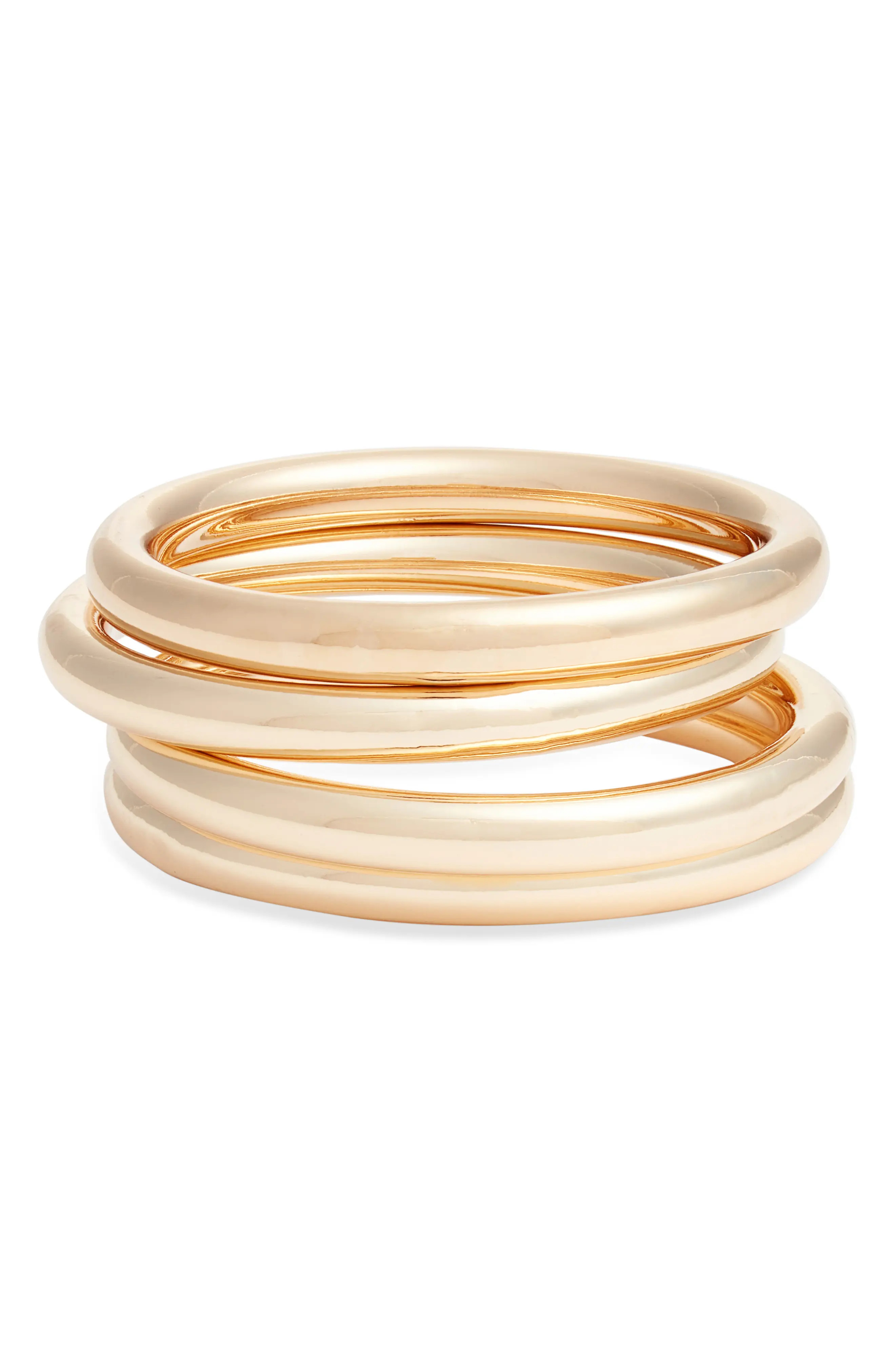 Set of 4 Polished Bangle Bracelets (Women) | Nordstrom | Nordstrom