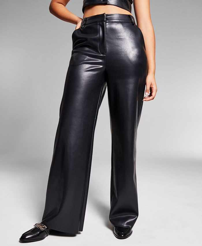 INC International Concepts Jeannie Mai X INC Iman Faux-Leather Pants, Created for Macy's & Review... | Macys (US)