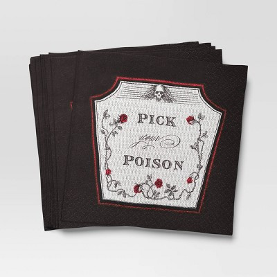 20pk Pick Your Poison Beverage Napkins - Threshold™ | Target