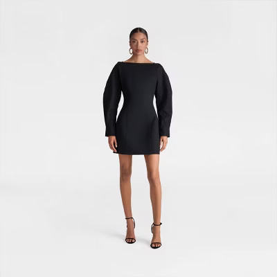 KBB by KAHLANA Women's 'The Boatneck Mini Dress' - Black | Target