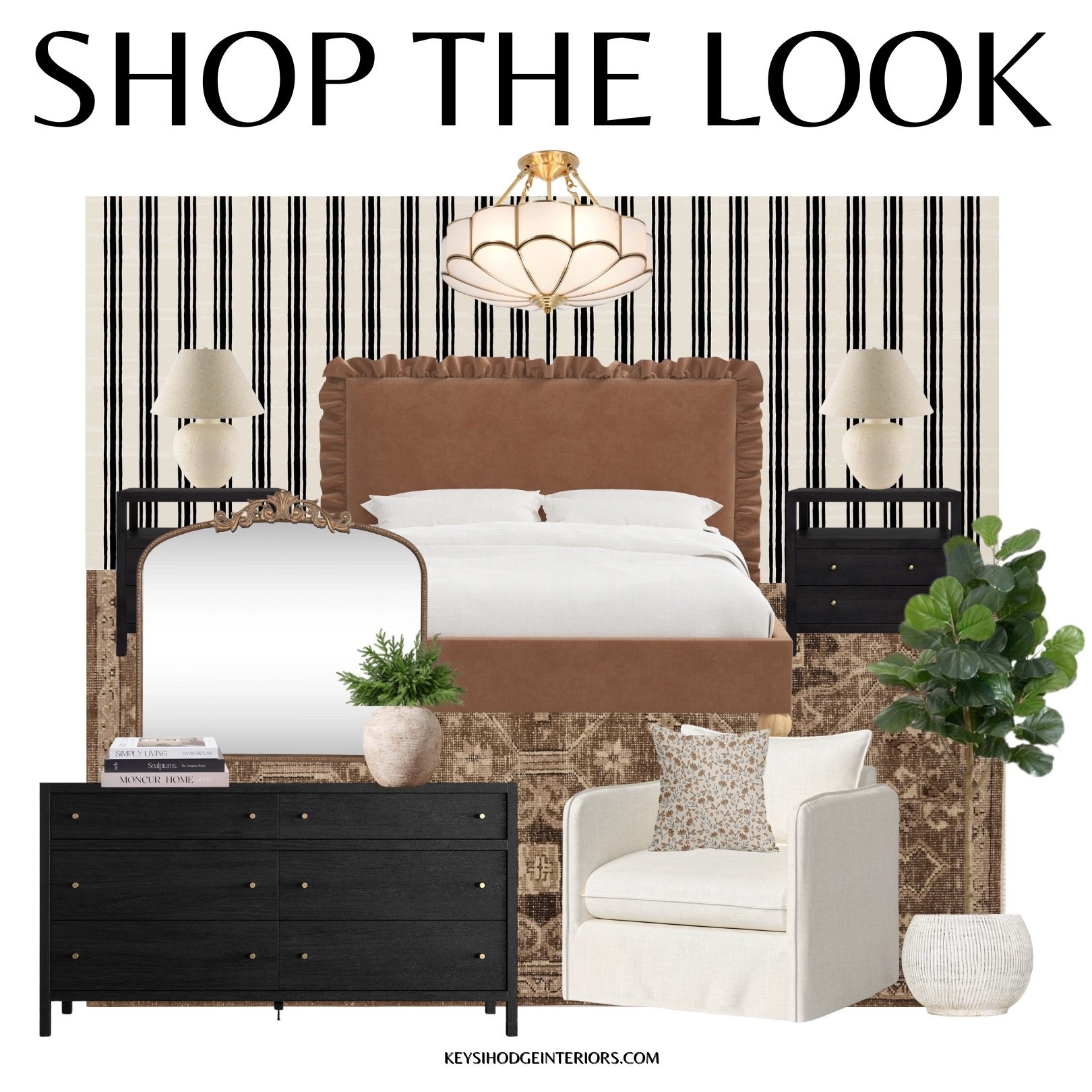 Warm neutrals, black accents, and a soft mix of textures. This bedroom look feels cozy and modern with a touch of classic style.


#BedroomDecor #NeutralHomeStyle #ModernTraditional #CozyHomeVibes #HomeFavorites
#LTKHome #LTKDecor #LTKStyleTip

#LTKHome
