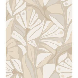 396 in. x 20.5 in. Beige Cabana Club Wallpaper Roll | The Home Depot