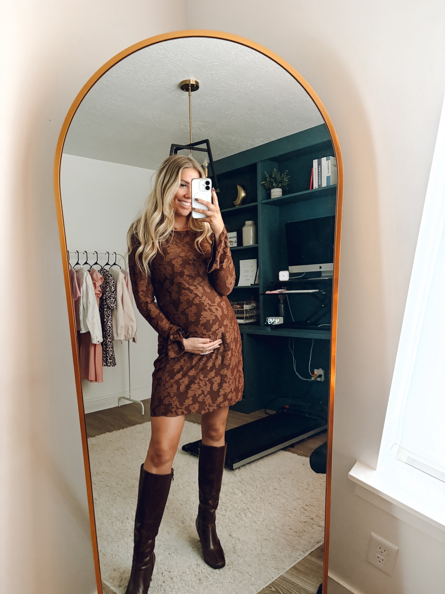 fall bump friendly outfit! love this dress, so comfortable! Sized up one to an L for my bump! More colors!

Boots: size up half 

| fall outfit | bump friendly | maternity | pregnant | fall dress | boots | amazon fashion 

#LTKFindsUnder100 #LTKBump #LTKSeasonal
