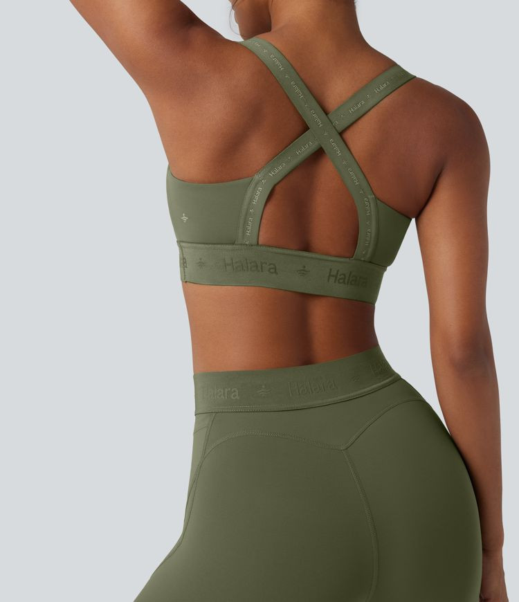 Women’s SpeedWave™ Medium Support Quick Dry Running Sports Bra - Halara | HALARA