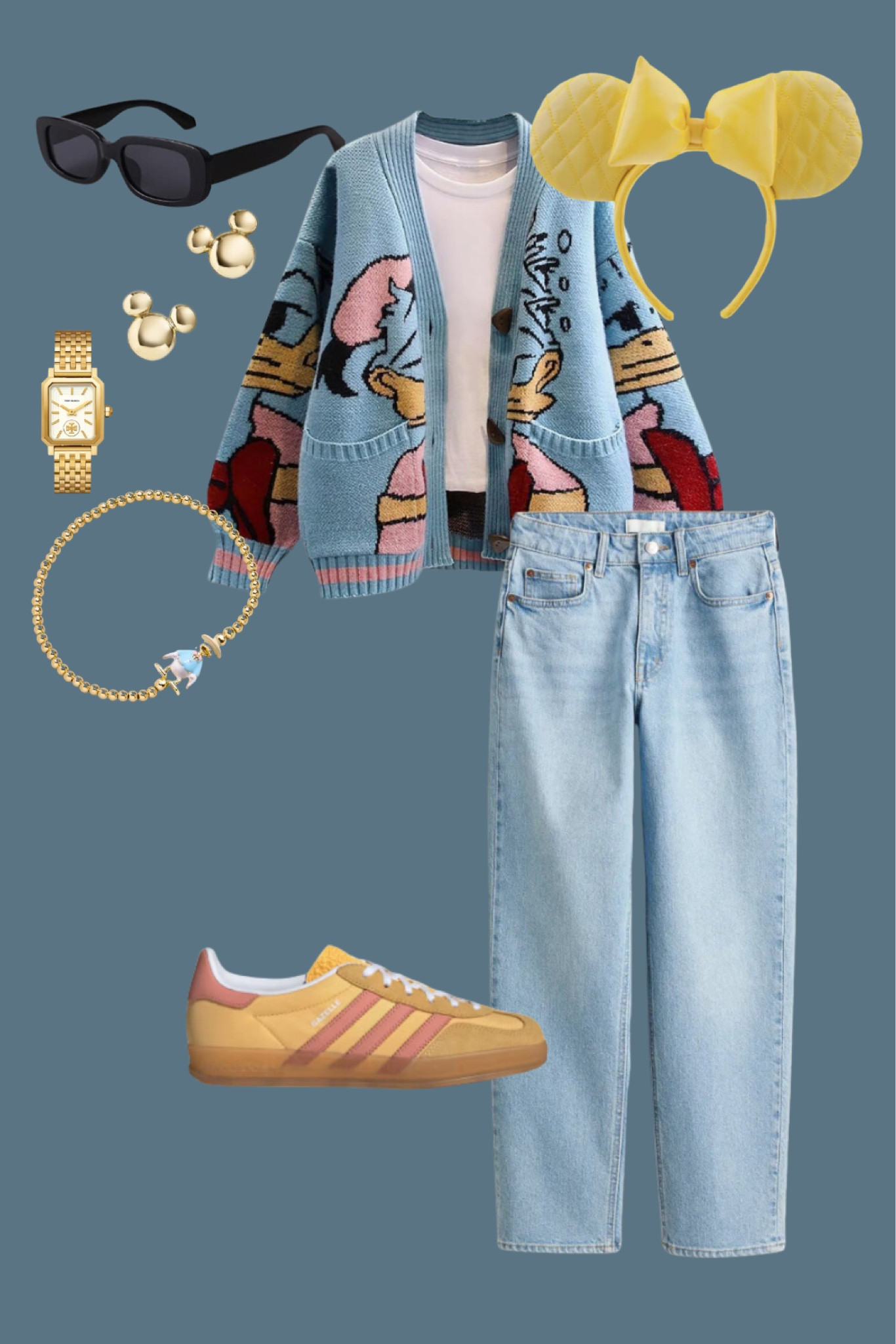 Disney spring outfit, yellow spring outfitt

#LTKstyletip #LTKmidsize #LTKshoecrush