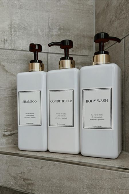 Shampoo, Conditioner and Body Wash bottles for our downstairs guest bathroom. 

#LTKFindsUnder50 #LTKBeauty #LTKHome