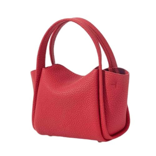 Women's mini solid color simple handbag casual commuting crossbody small square bag shoulder bag (One Size,Red) | Amazon (US)