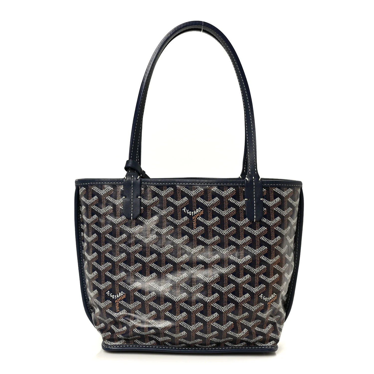 Goyard Goyardine Reversible Mini Anjou Navy 1863331 | FASHIONPHILE (US)