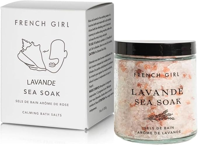 French Girl Lavender Bath Salts - Soothing Epsom Salt for Soaking, Aromatherapeutic Blend of Dead... | Amazon (US)
