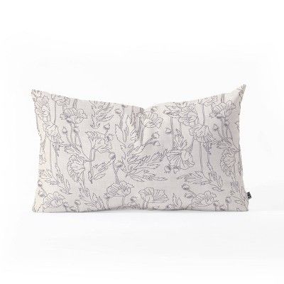 23"x14" Holli Zollinger Poppy Oblong Throw Pillow Beige - Deny Designs | Target