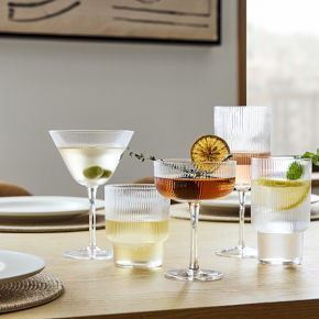 Fluted Glassware Sets | West Elm (US)