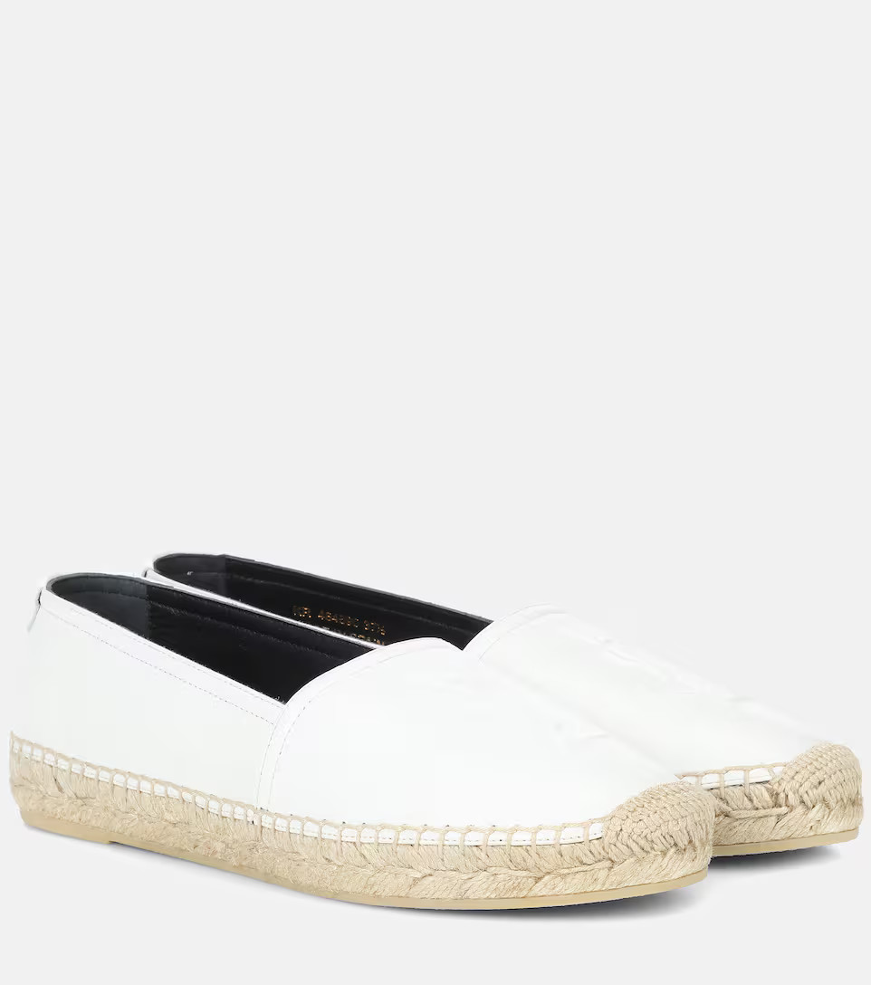 Monogram leather espadrilles | Mytheresa (UK)