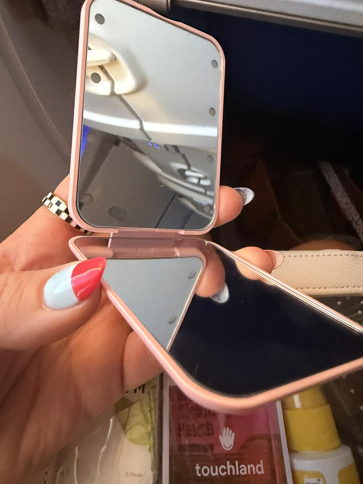 Compact mirror perfect for on the go! Love this pink one. 

 #LTKdayinmylife #LTKOver40 #LTKTravel