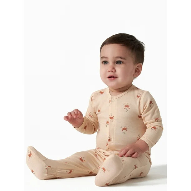Modern Moments by Gerber Super Soft Baby Unisex Sleep 'n Play Footed Pajamas, Sizes Preemie-6/9M | Walmart (US)