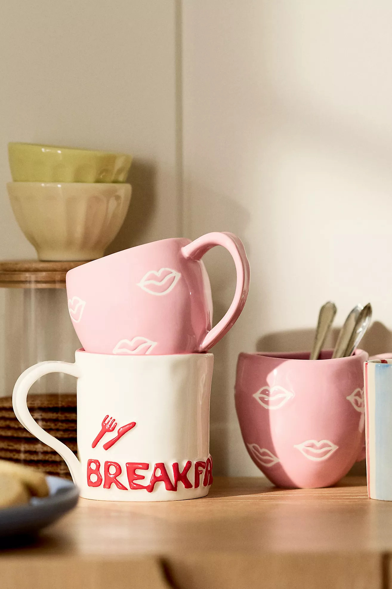 Vida Icon Stoneware Mug: Valentine's Day Edition | Anthropologie (US)