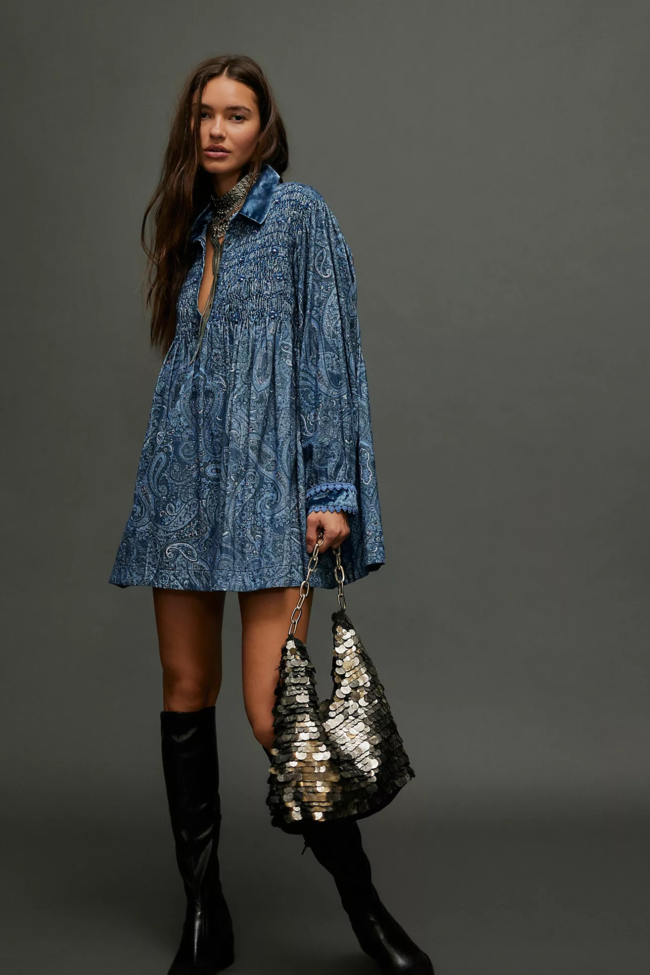 Lucille Corduroy Mini Dress | Free People (Global - UK&FR Excluded)