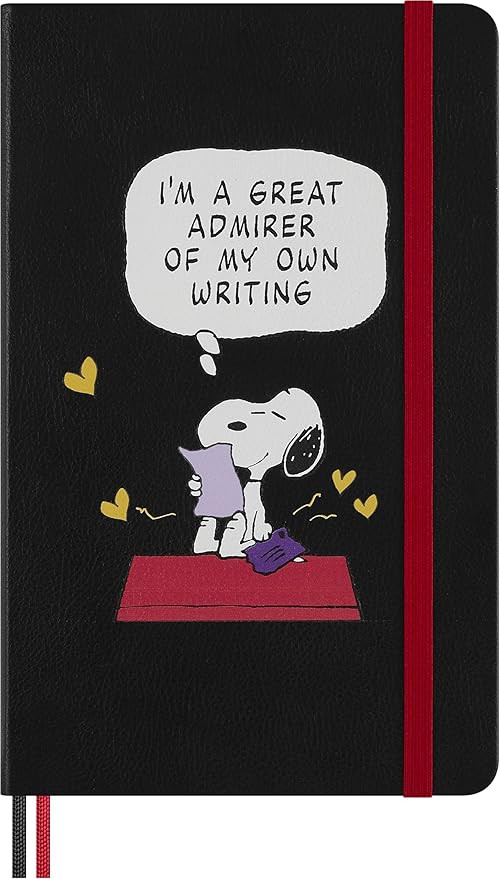 Moleskine Limited Edition Peanuts 'Snoopy' Notebook, Hard Cover, Large (5" x 8.25"), Ruled, Black... | Amazon (US)