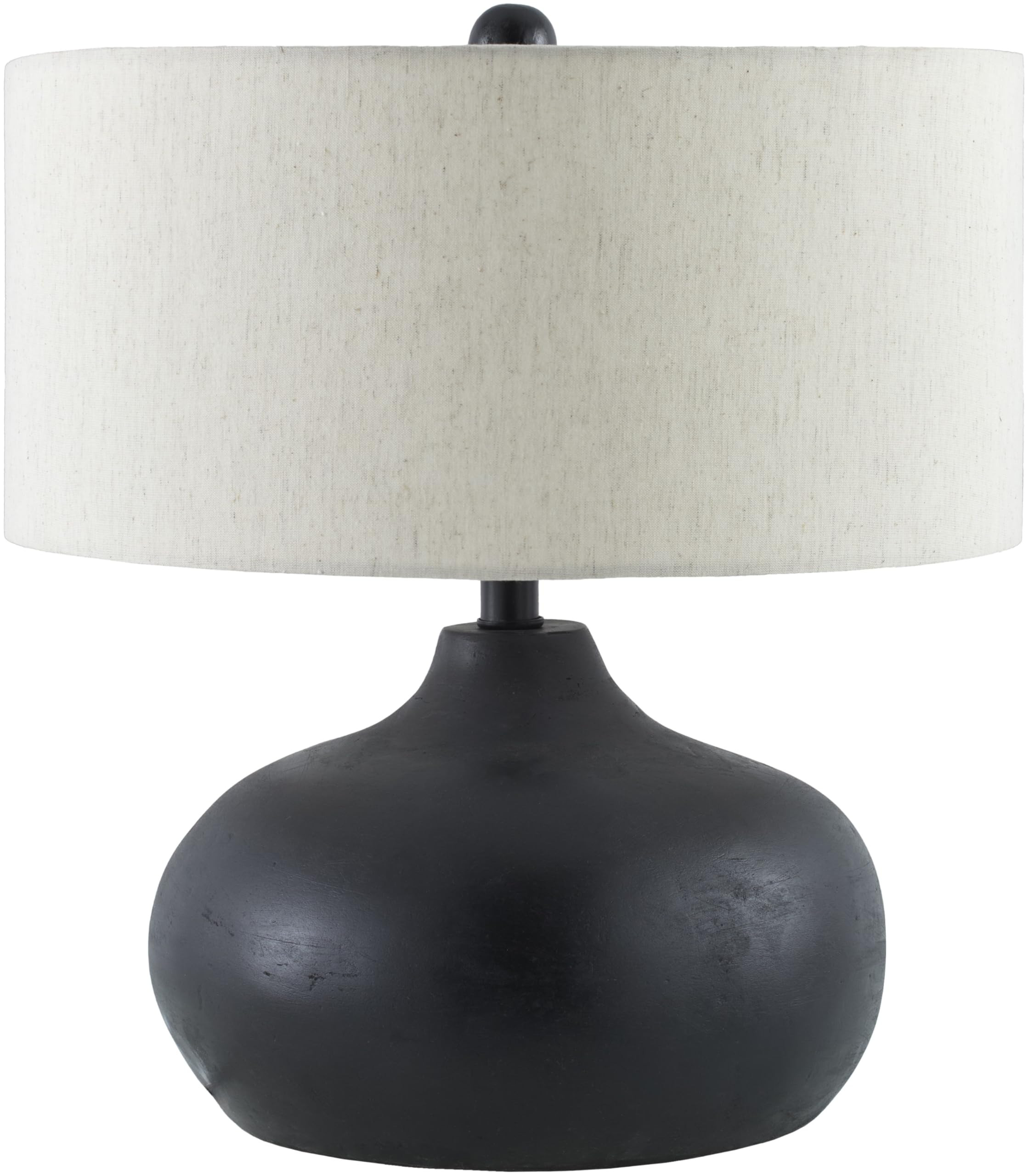 Mark&Day Table Lamps, Christyna Rustic Black Bedside Table Lamp for Nightstand Bedroom, Living Room or Office (20" H x 17" W x 17" D) | Amazon (US)