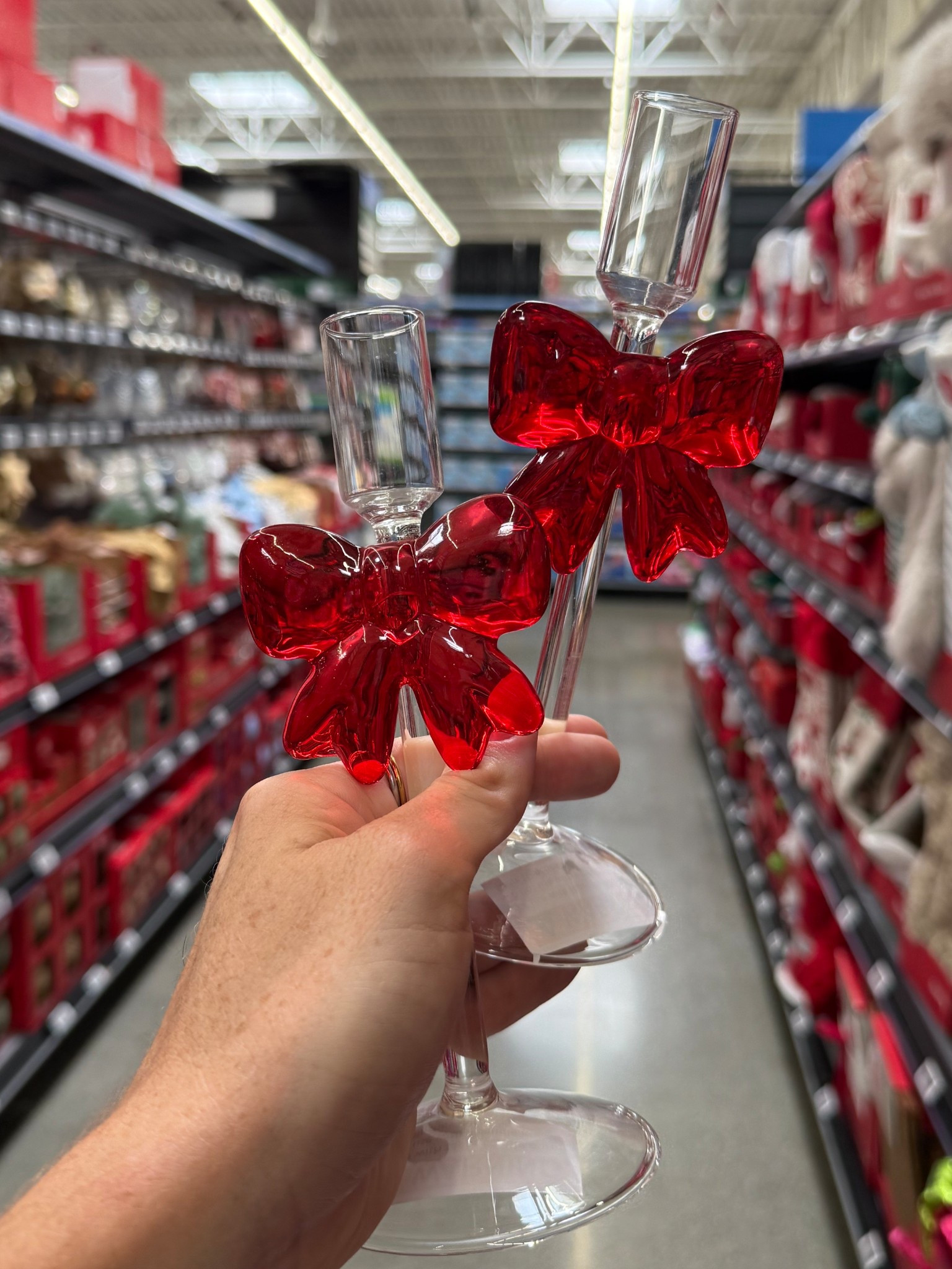 $5 Christmas candle holders 🎄 🎀 

#LTKSeasonal #LTKHome