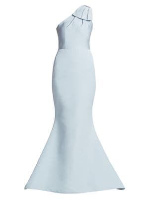 Silk Faille One-Shoulder Gown | Saks Fifth Avenue