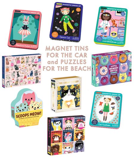 These magnet tins are my girls’ FAVORITE (my 3 year old AND my 9 year old love them!) for long car rides, and these are the cutest games and puzzles to take on a beach vacation! 

#LTKkids #LTKtravel #LTKunder50