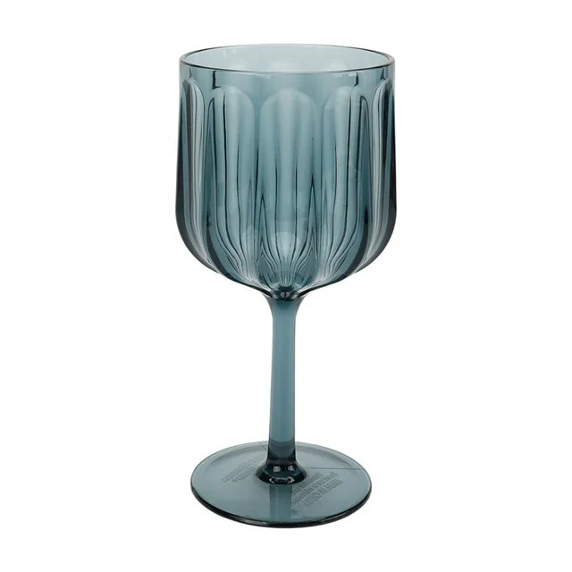 Better Homes & Gardens 17-Ounce Tritan Plastic Stemmed Wine Glass, Blue | Walmart (US)