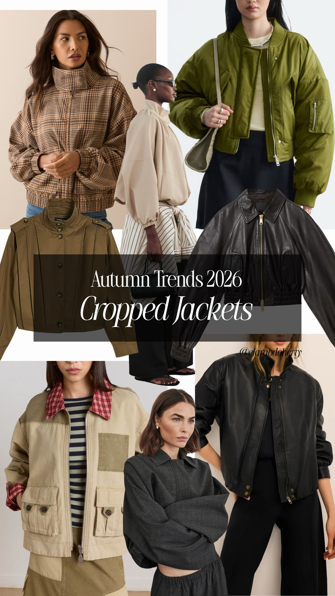 Autumn Trends 2026: Cropped Jackets. Utility, funnel neck, suede, leather, military and barn jackets perfect for autumn layering

#LTKFashionMonth #LTKautumn #LTKsummer