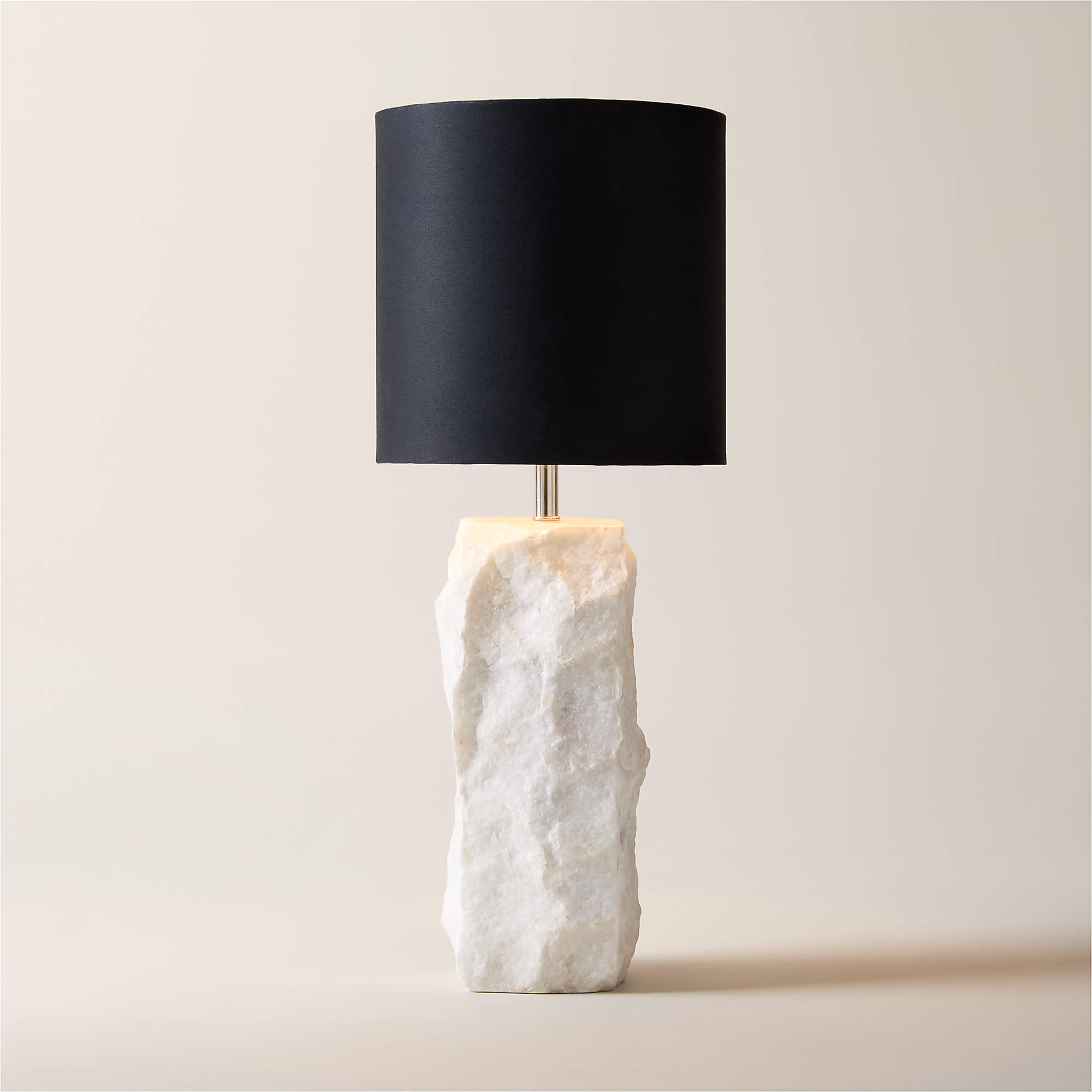 Raw Marble Table Lamp + Reviews | CB2 | CB2