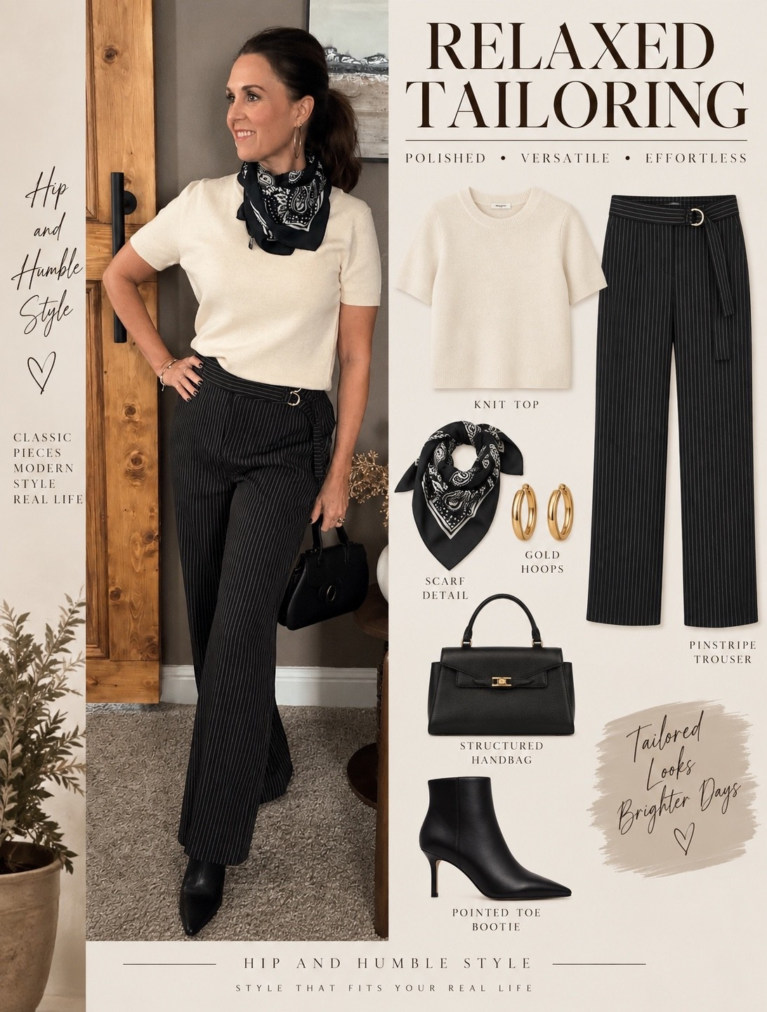 Relaxed tailoring is such a classy tend for fall - menswear inspired pinstripe pants, soft cozy weather and scarves to accessorize.

#LTKootd #LTKWorkwear #LTKSeasonal