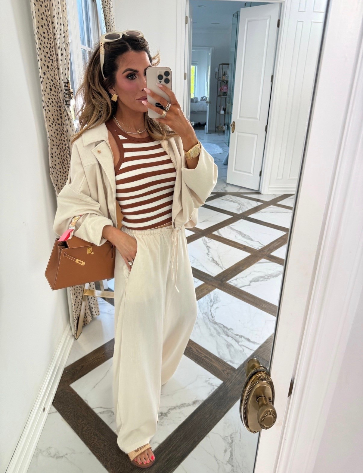 Wearing a size small in everything! Head-to-toe Amazon look! 

Amazon fashion, Amazon finds, Brown top, Linen pants, Suede jacket, Amazon, Spring outfits, Vacation Outfits Beach, Emily Ann Gemma 

#LTKSaleAlert #LTKootd #LTKTravel