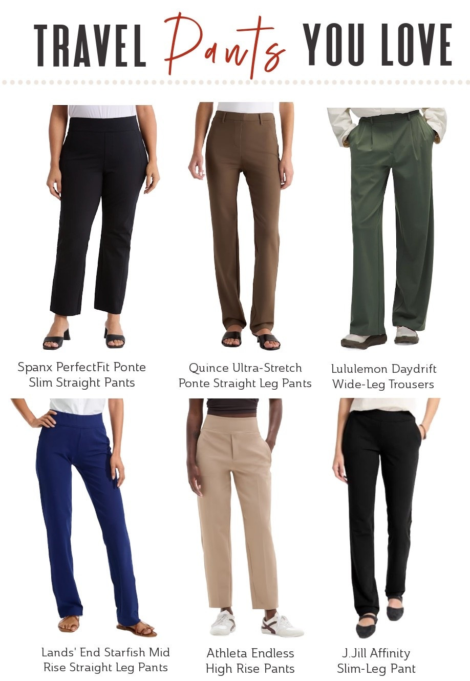 One item that deserves a prime spot in your suitcase all year long? 🤔 A great pair of pants. 👖 Explore the world in comfort and style with the Travel Fashion Girls favorite travel pants! 🌟

#TravelCapsuleWardrobe #TravelPants #ChicTravelOutfits #JetsetterStyle #TravelFashionInspiration #TravelFallOutfitIdeas

#LTKSeasonal #LTKTravel