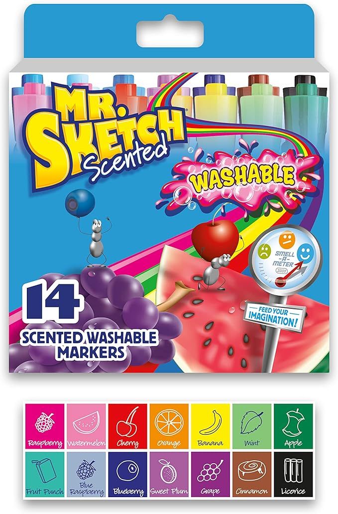 Mr. Sketch® Scented Markers, Chisel Point, Assorted, Pack Of 14 | Amazon (US)