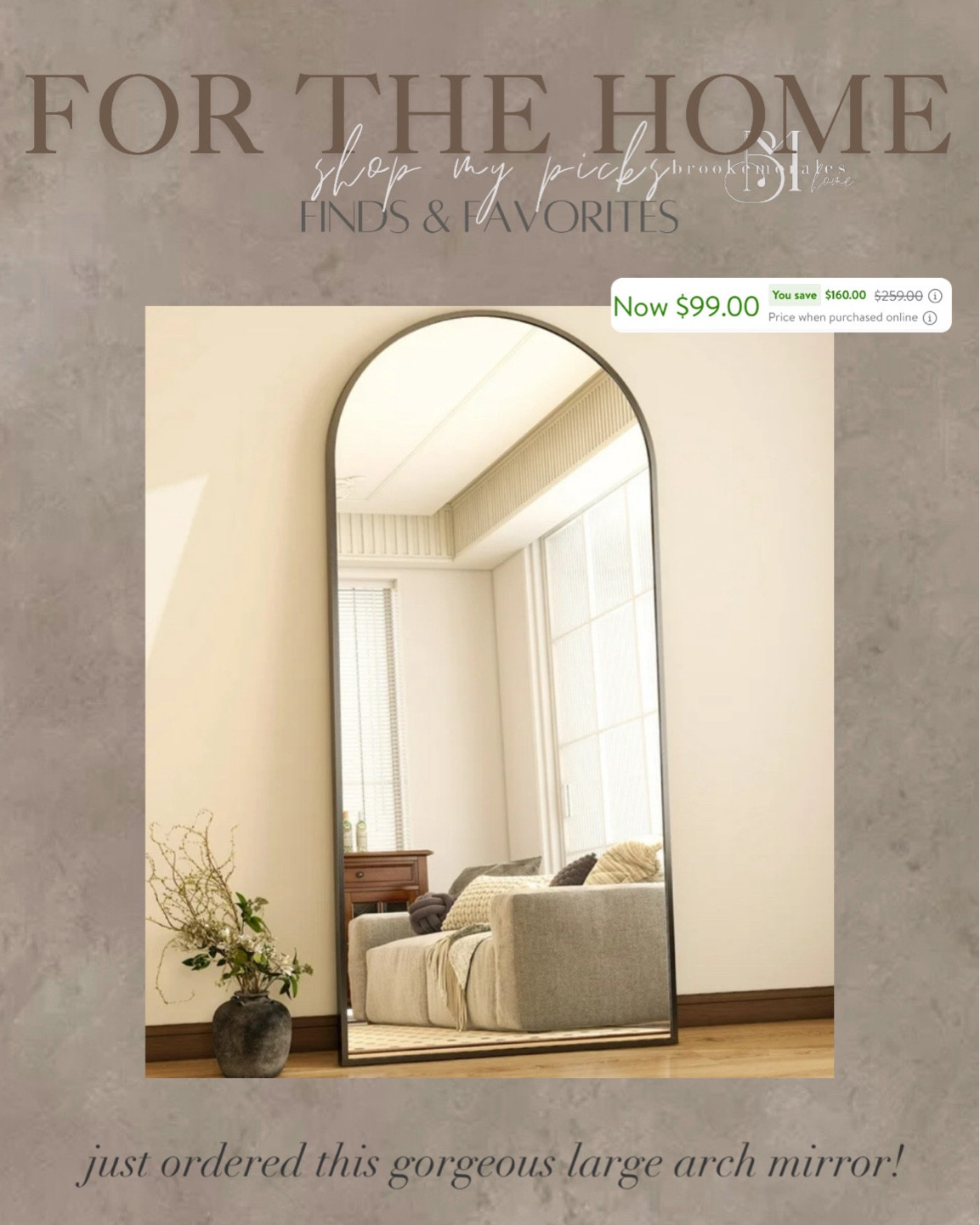 Flash deal 🚨great deal on this gorgeous floor mirror! Only $99

#LTKHome #LTKSaleAlert #LTKStyleTip