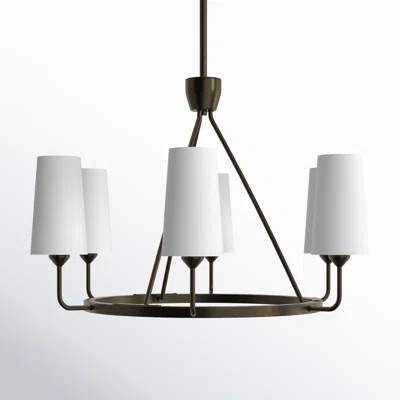 Ardea 6 - Light Wagon Wheel Chandelier | Wayfair North America