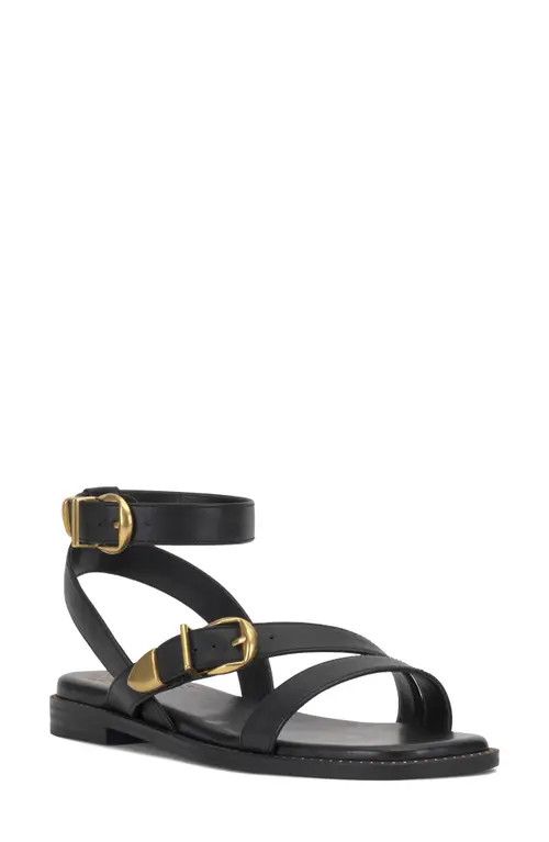 Vince Camuto Neiko Ankle Strap Sandal in Black at Nordstrom, Size 7 | Nordstrom