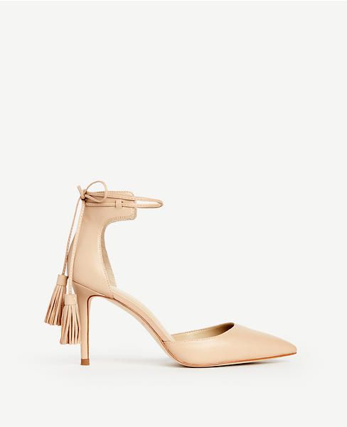 Elliot Leather Tassel Pumps | Ann Taylor (US)