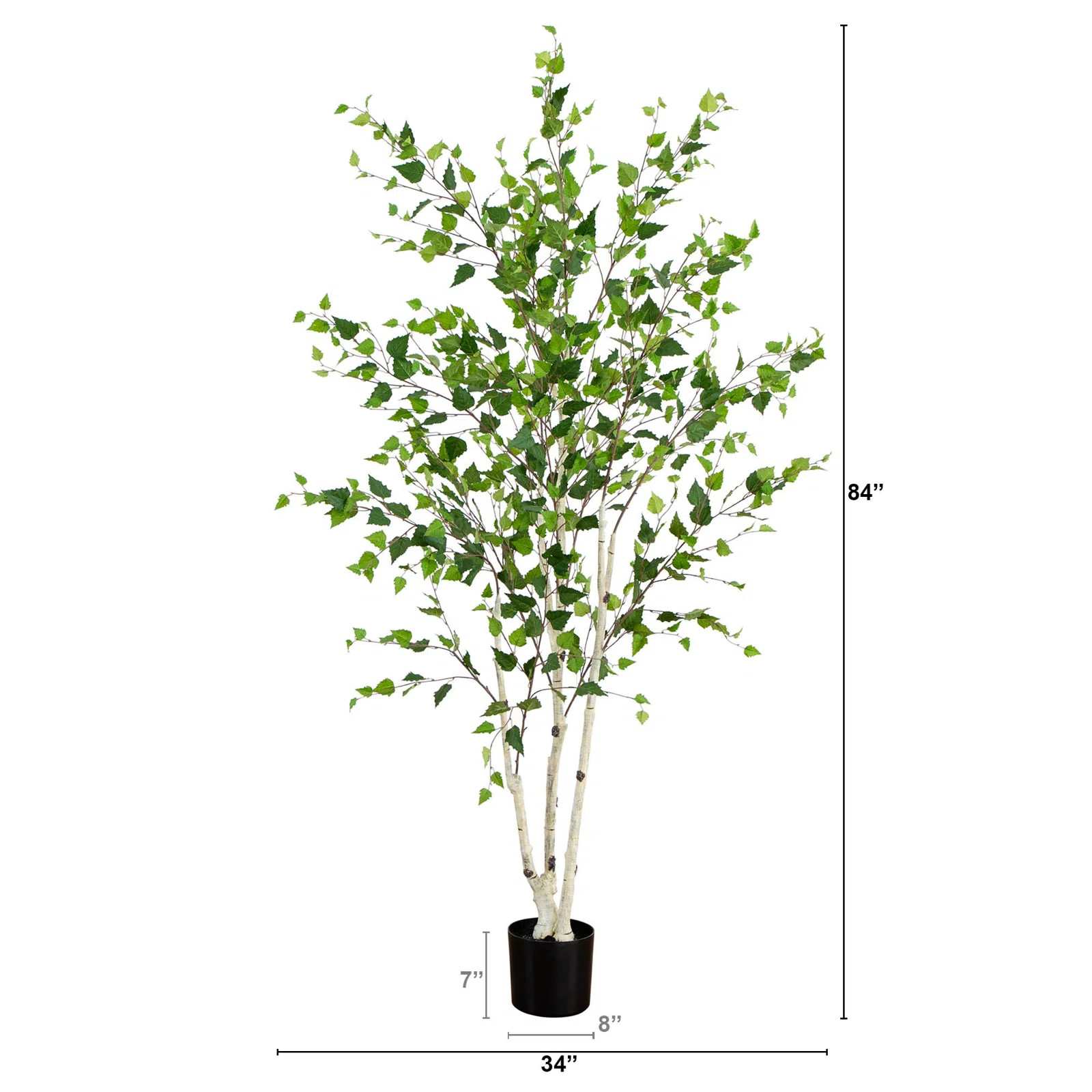 84'' Faux Birch Tree in Pot Liner | Wayfair North America
