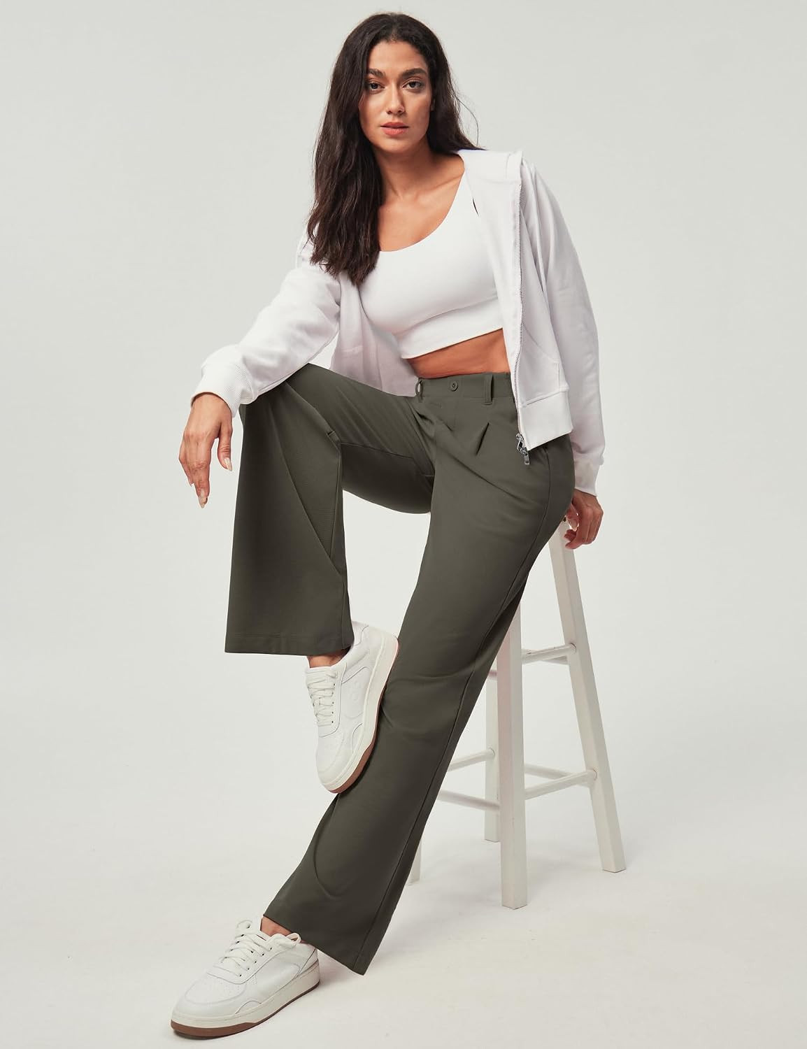 Ewedoos Wide Leg Dress Work Pants for Women Business Casual Office Outfits | Amazon (US)