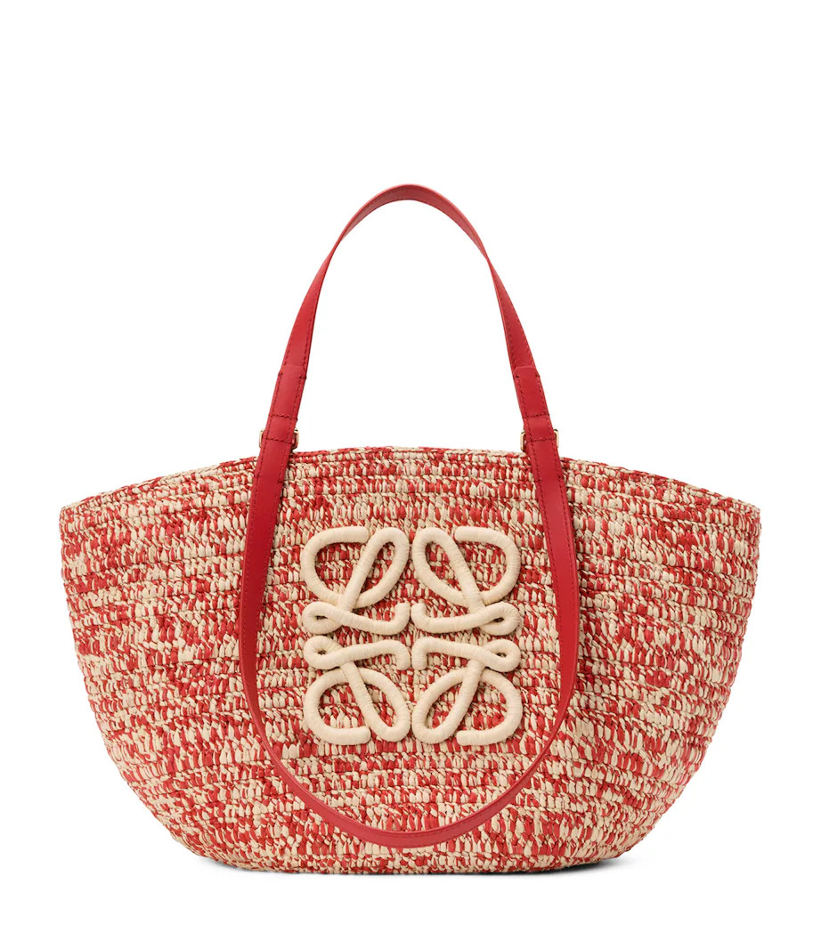 LOEWE Red x Paula\u2019s Ibiza Medium Eclipse Basket Bag | Harrods UK