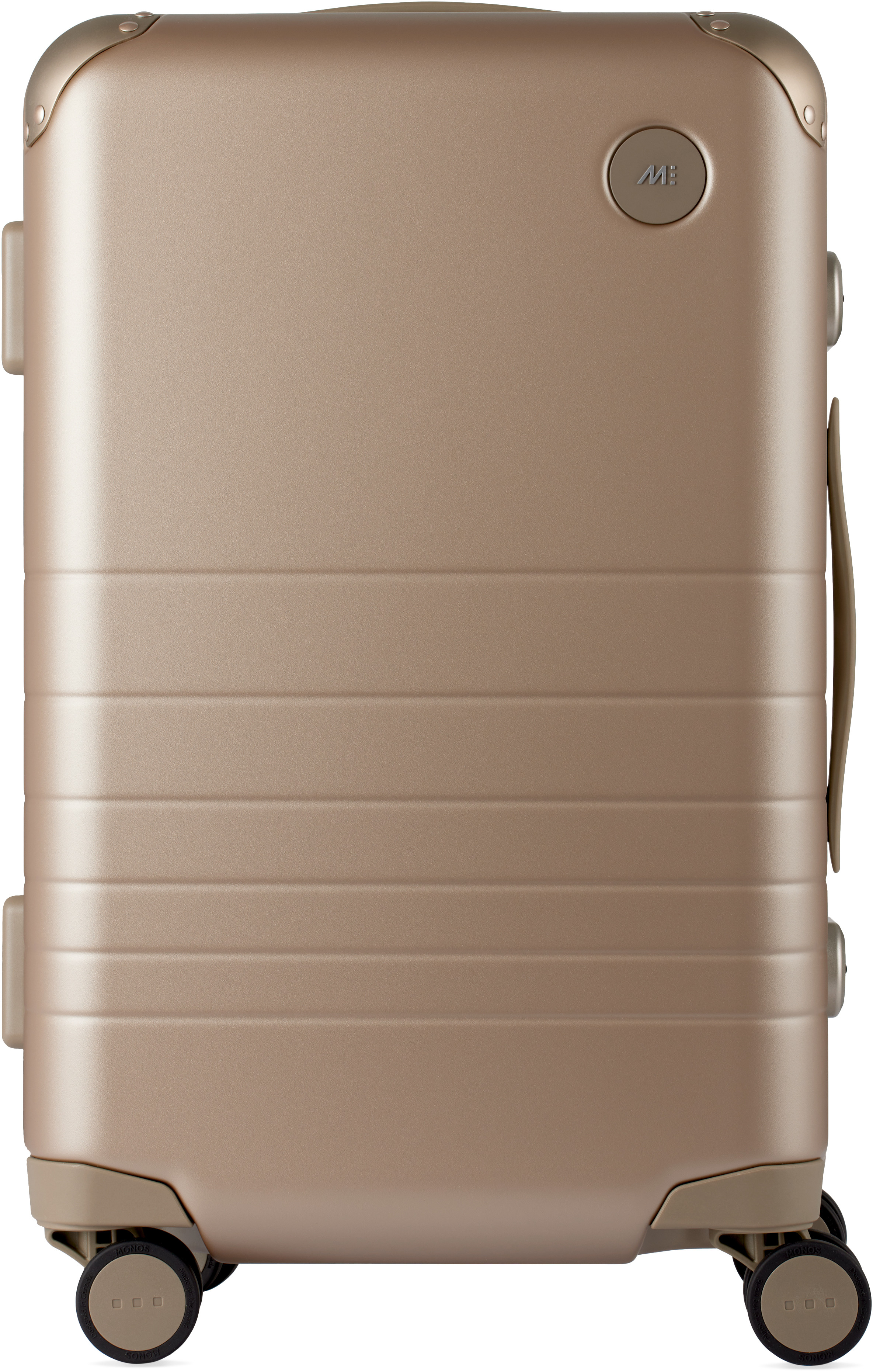 Monos Beige Hybrid Carry-On Suitcase | SSENSE