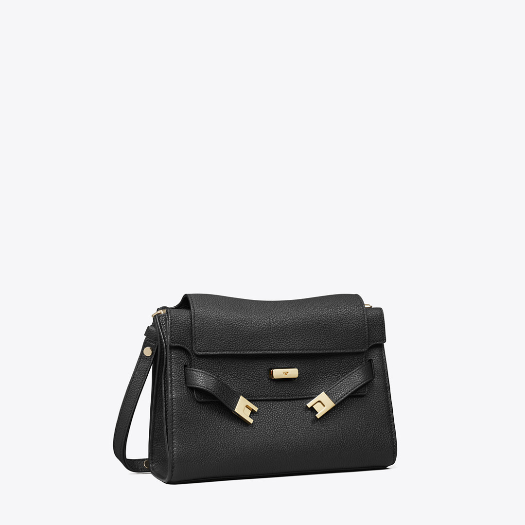 Tory Burch Lee Radziwill Pebbled Shoulder Bag | Tory Burch (US)