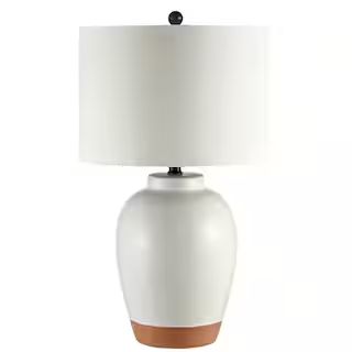 SAFAVIEH Portcia 27.5 in. Ivory Table Lamp TBL4242A - The Home Depot | The Home Depot