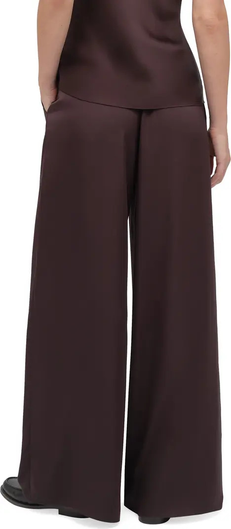 The Effortless Satin Wide Leg Pants | Nordstrom