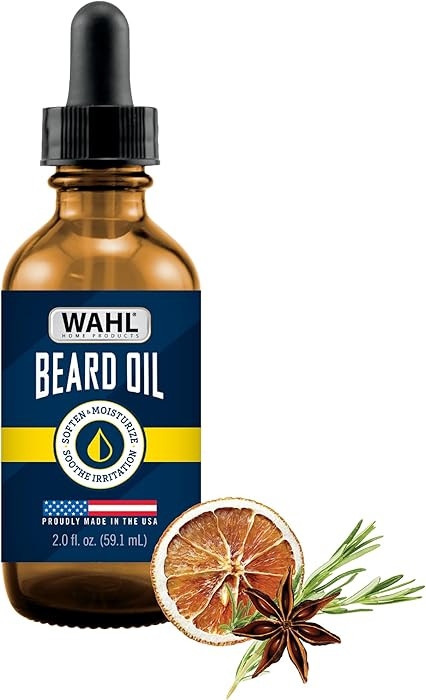 Wahl® Beard Oil for Men – Softens & Moisturizes Beard Hair, Soothes Skin Irritation - Contains... | Amazon (US)