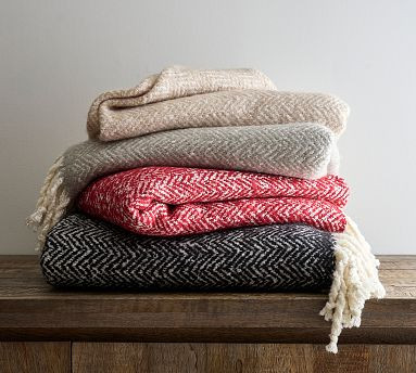 Bellamy Herringbone Throw | Pottery Barn (US)