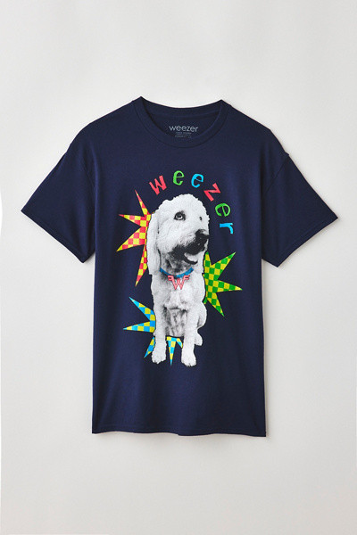 Weezer Margo Graphic Tee in Navy, Men's at Urban Outfitters | Urban Outfitters (US and RoW)