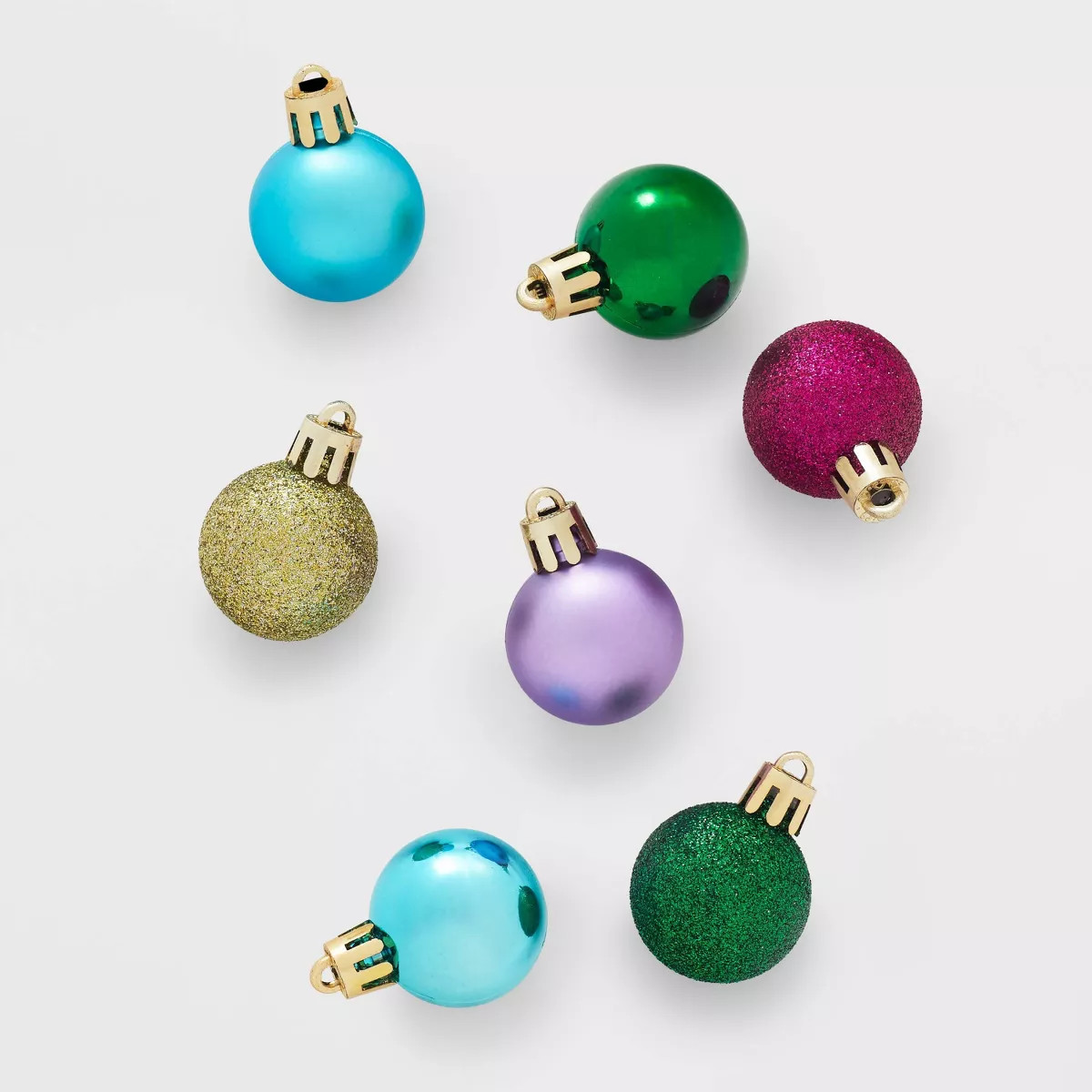 25ct Round Mini Christmas Tree Ornament Set - Wondershop™ | Target