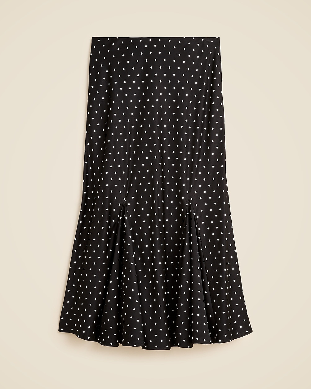Gwyneth flounce-hem slip skirt in dot print | J. Crew US
