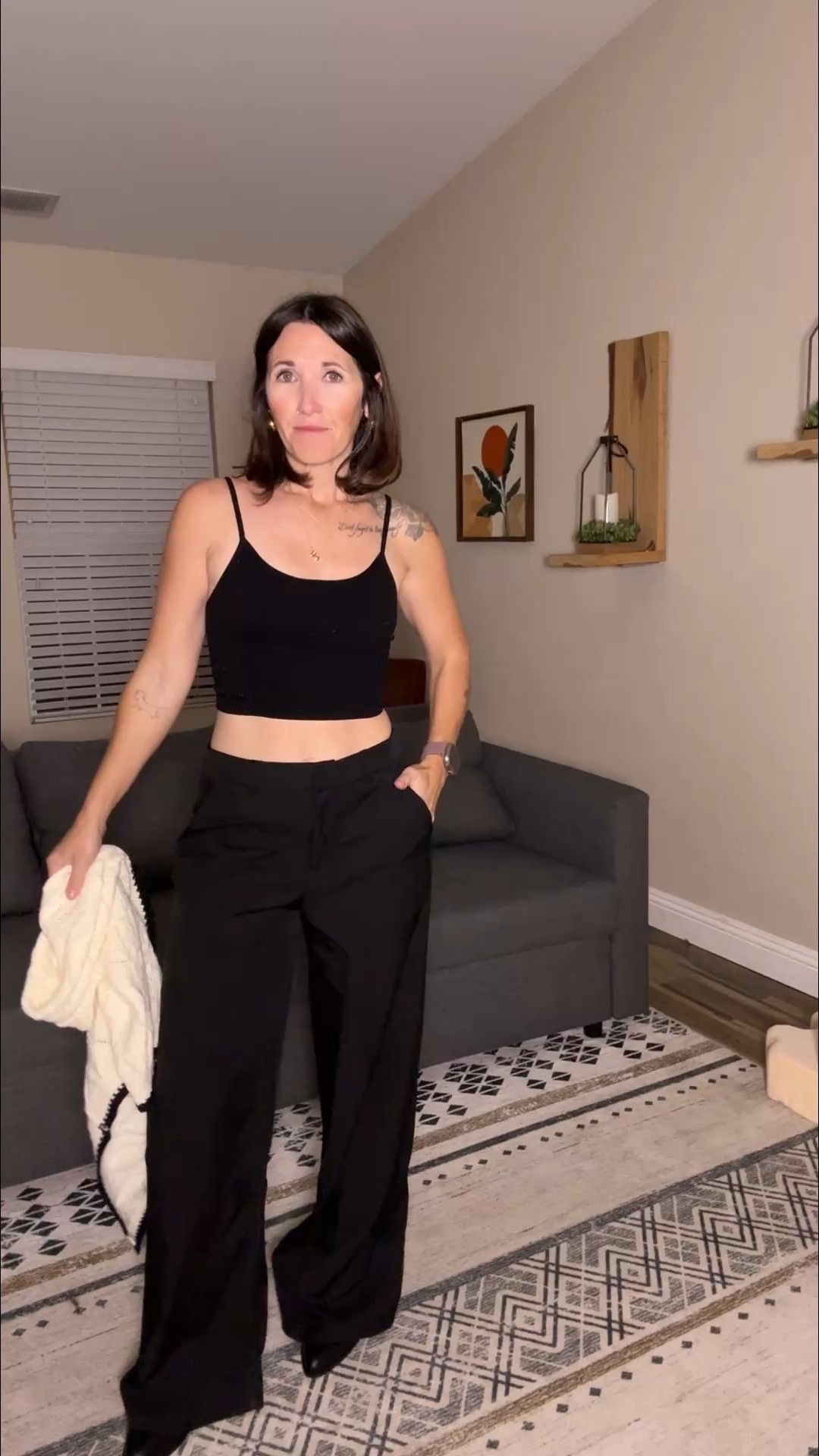 Two ways I’m styling these baggy low-rise slacks 🖤
From casual cool to dressed-up chic with just a top swap.
Loose fit, effortless, and way more wearable than you’d think.

#baggytrousers
#lowrisepants
#widelegpants
#effortlessstyle
#modernfashion
#styledtwoway
#momstyle
#momfashion
#everydayoutfits
#casualchic
#wearabletrends
#comfortablefashion
#realoutfits
#styledlooks
#outfitinspo
#outfitideas
#howtostyle
#styledbyme
#neutralstyle
#fallfashion
#winterstyle

#LTKootd #LTKPetite #LTKgrwm